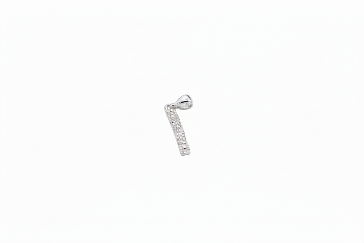 Linear Sterling Silver Pendant