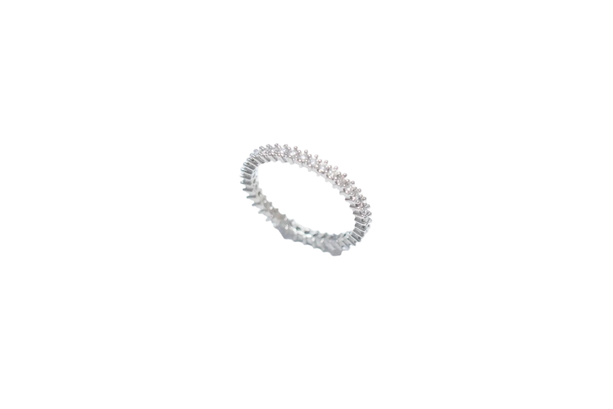 Sterling Silver Micro-Pavé Band