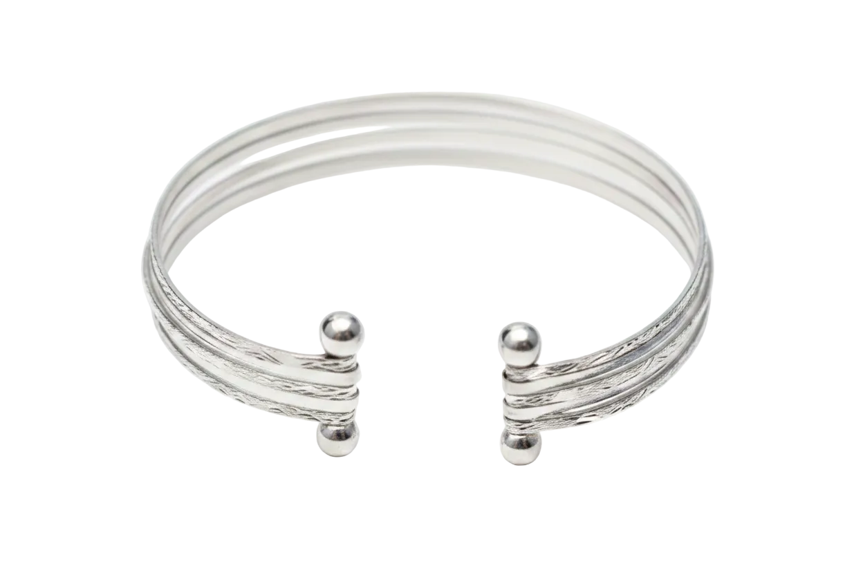 Sterling Silver Handmade Multi-Band Cuff Bracelet