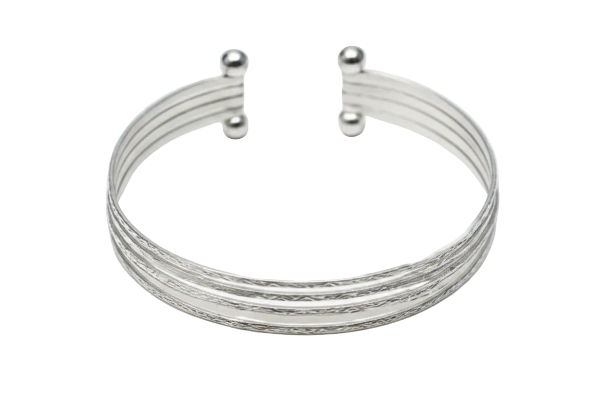 Sterling Silver Handmade Multi-Band Cuff Bracelet