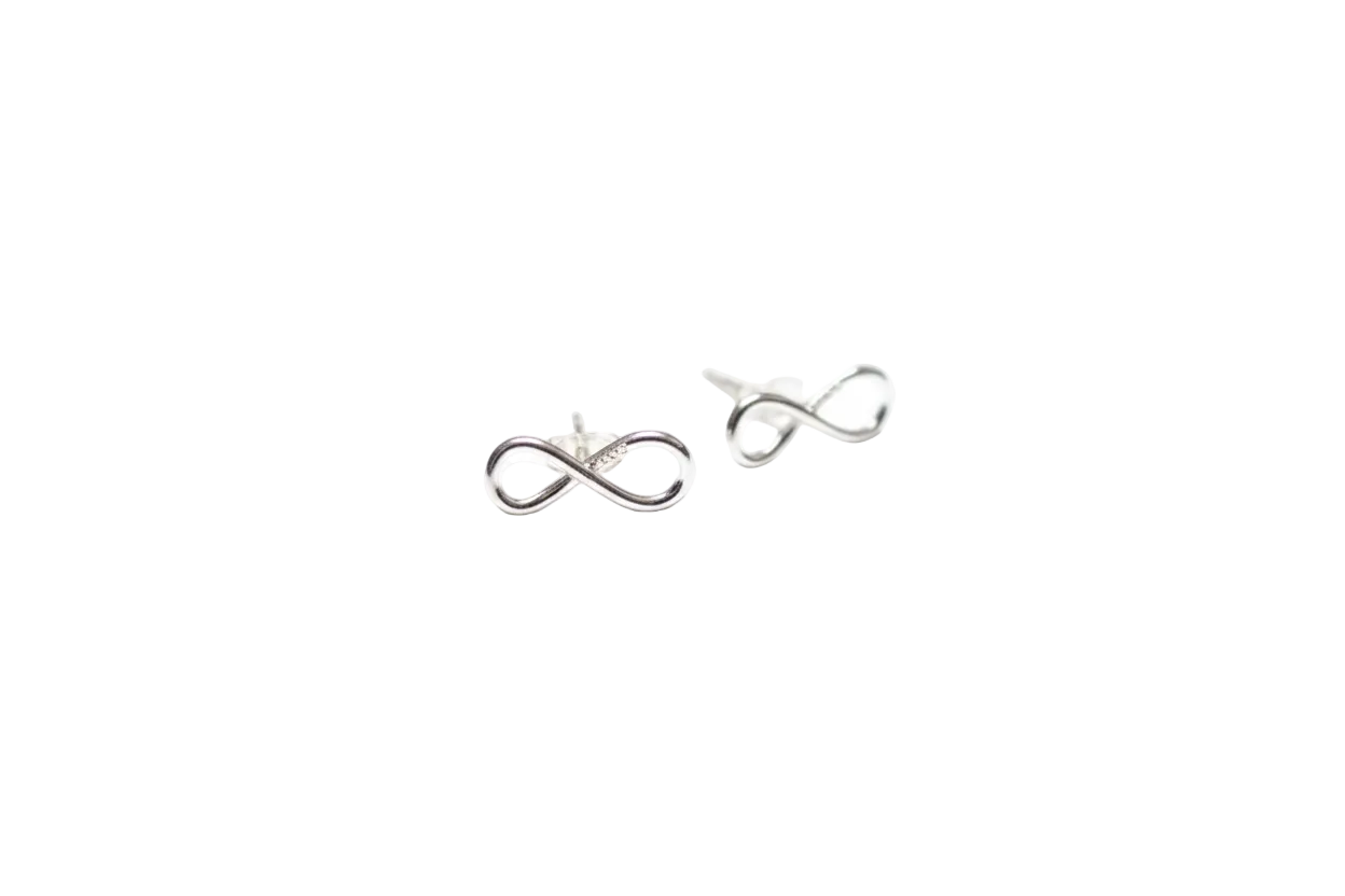 Sterling Silver Infinity Knot Studs Earrings