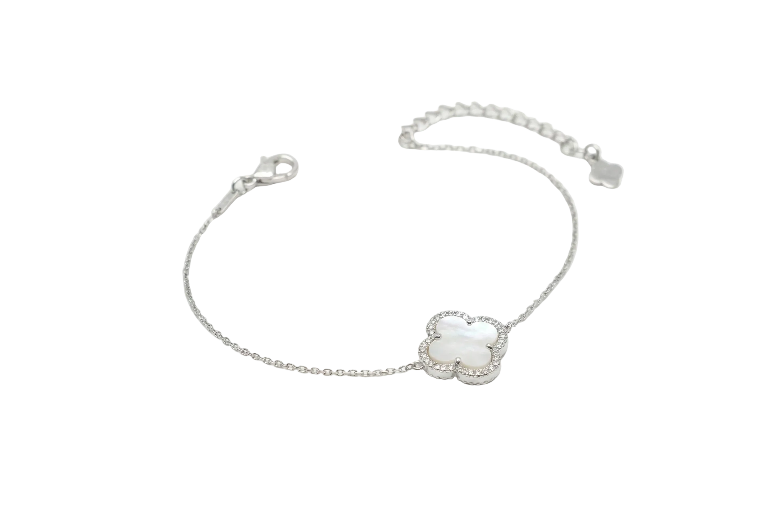 Sterling Silver Pearl Blossom Bracelet