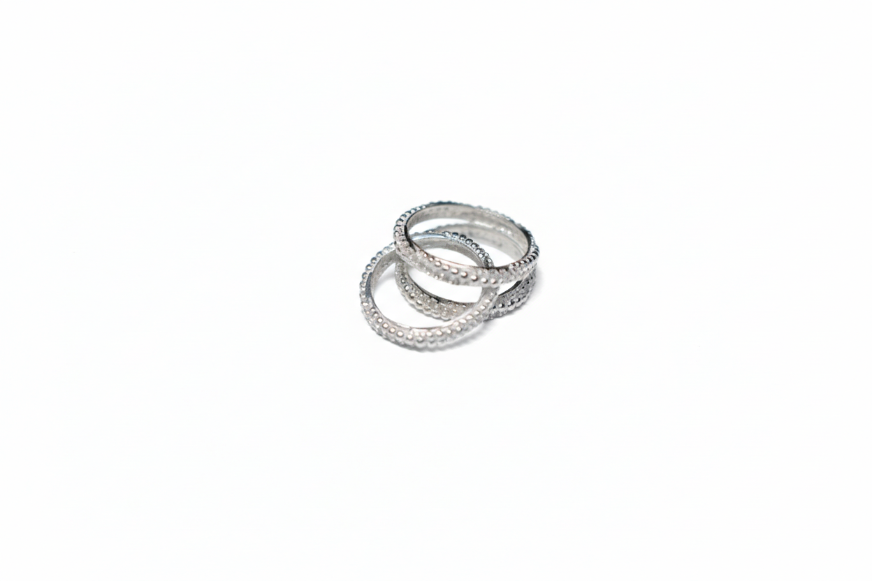 Sterling Silver Textured Ring