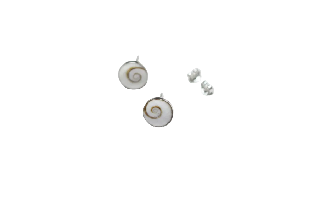 Sterling Silver Spiral Studs Earrings