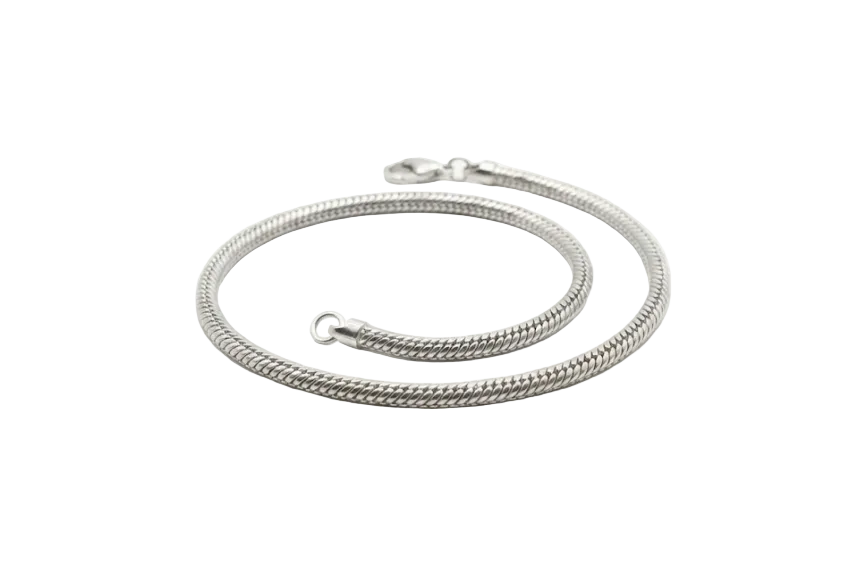 Classic Sterling Silver Snake Bracelet